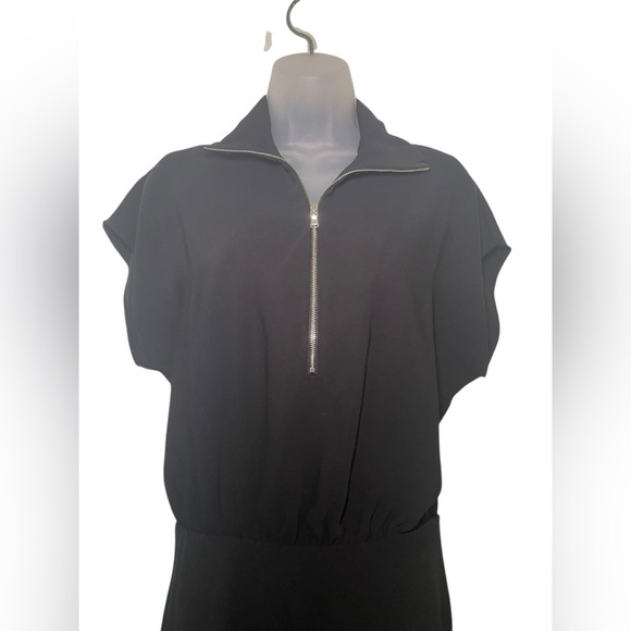 Amanda Uprichard Black Zip Front Dress NWT Size Medium - Picture 4 of 6